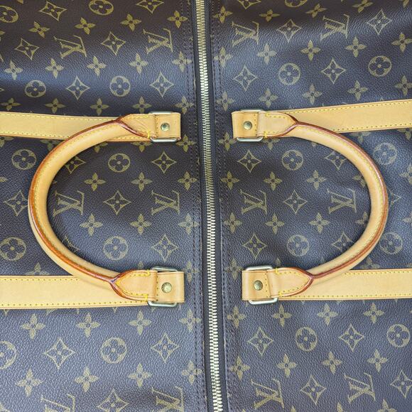 Louis Vuitton Monogram Keepall 60 Bandouliere Duffle Bag w/ Shoulder Strap LV - Picture 11 of 16
